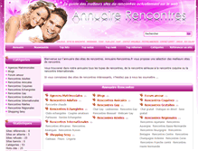 Tablet Screenshot of annuaire-rencontres.fr